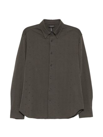 Emporio Armani Mens Logo Cotton Shirt