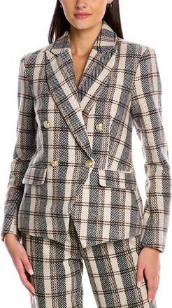 Alexia Admor Alexia Admor Classic Double-Breasted Wool-Blend Blazer
