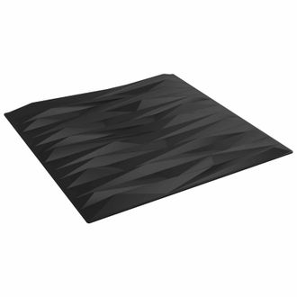 vidaXL Paneles De Pared 12 Pcs Piedra Negra 50 X 50 Cm Espuma Xps Vidaxl