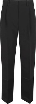 Tory Burch Cropped Crepe Pant - Dames - Vrijetijds broeken - Zwart - 2XS - Polyester - Broeken