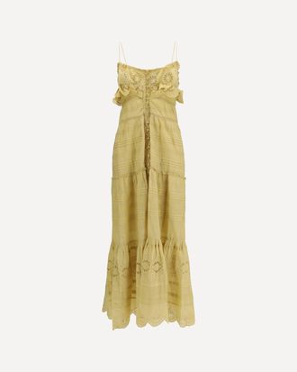 Isabel Marant Paule long ruffled Dress Female 36