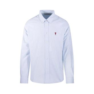 Ami Heren, Overhemden, Blauw, Maat: S