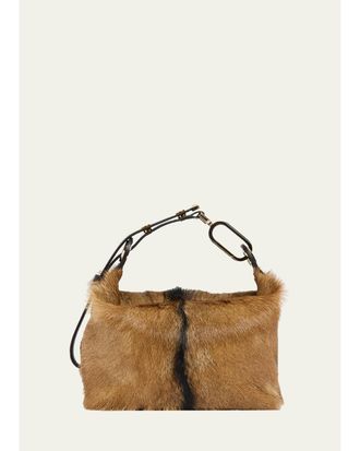 Christian Louboutin Flo Calf Hair Pouch Bag