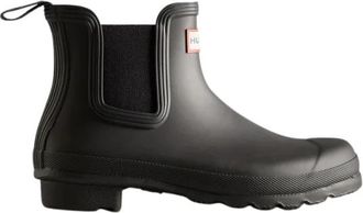 Hunter Zwarte Chelsea Boots Waterdicht Comfortabel - Dames - Chelseaboots - Zwart - 37 EU - Leer - Schoenen
