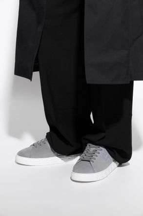 Versace Suede Sports Shoes, Mens, Grey
