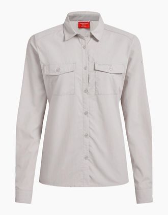 Craghoppers Womens Craghoppers Womens/Ladies Loukkos Nosilife Long-Sleeved Shirt - Cream - Size: 12