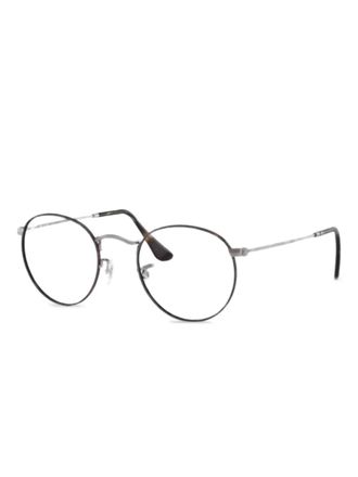 Ray-Ban round-frame glasses - unisex - Metal - 47 - Black