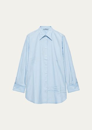 Prada Cotton Poplin Button-Down Shirt