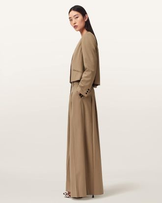 AllSaints Poppy Wide Leg Pleated Pants