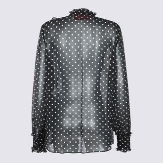 Valentino Womens Shirts Nero-Betulla _vi Nero/betulla