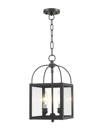 Livex Lighting Livex Milford 2-Light Bronze Chain Hang/Ceiling Mount