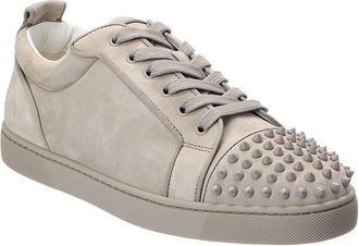 Christian Louboutin Louis Junior Spikes Orlato Suede Sneaker