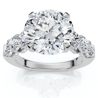 Pompeii3 Certified 5Ct Diamond Engagement Ring 14k Gold or Platinum Lab Grown