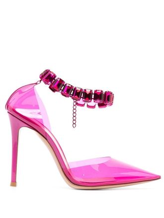 Gianvito Rossi Pumps con decorazione 100mm - Rosa