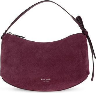 Kate Spade New York Loop Grote Schoudertas - Dames - Schoudertassen - Paars - ONE Size - Su&egrave;de - Tassen