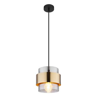 Globo Lighting L&aacute;mpara Colgante - Milley - Dorado - Vidrio - &Oslash; 18cm - - Globo