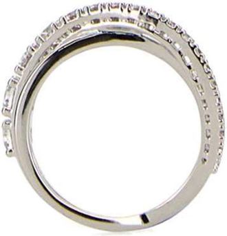Swarovski Anello Twist Rows - Argento