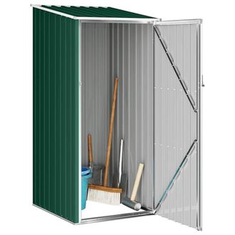 Berkfield Home Garden Shed Green 87x98x159 cm Galvanised Steel | Size: 87 x 98 x 159 cm