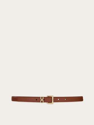 Ferragamo Women Fixed Gancini Belt Brown
