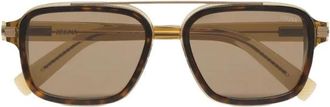 Ermenegildo Zegna Accessoires, Heren, Bruin, ONE Size, Ez 0299 56N Zonnebril