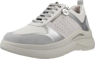 Stonefly Rocha 9 Velour/Tex - Dames - Sneakers - Wit - 39 EU - Leer - Schoenen