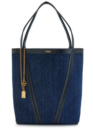 【関税&送料込】Chloe Bags Blue Chloé Camera Bag in Shiny Leather in Tapestry blue | Chloé US