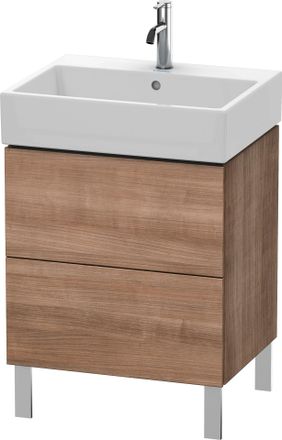 Duravit Unidad De Lavabo Duravit L-cube, Vertical 58,4 X 45,9 Cm, 2 Extra&iacute;bles, Para Vero Air 235060, Color: Cerezo Del Tesino - Lc677507373
