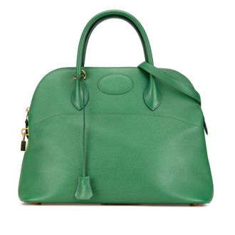 Hermès Bolide 31 Handtas Groen Leer