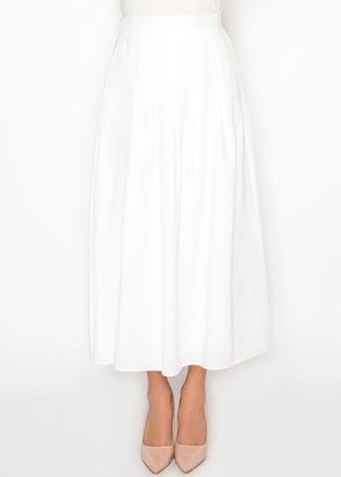 YAL New York White Midi Skirt