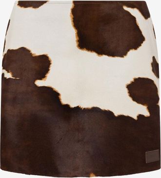 Moschino Minigonna in cavallino - Marrone