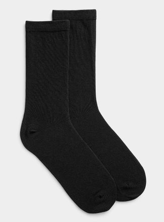 Simons Womens Solid stretch socks