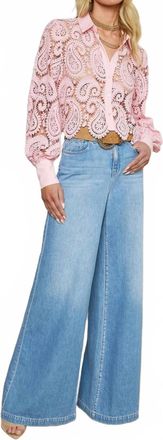 L'agence Quincy Wide Leg Jean In Caster