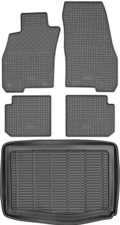 OEM Juego De Alfombrillas De Goma Para Coche Y Maletero Para Alfa Romeo Mito Hatchback (2008-2018)
