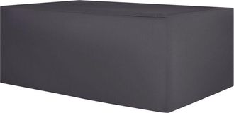 Beliani Cubierta Impermeable Para Muebles De Jard&iacute;n Tela Recubierta De Pvc Negro Chuva