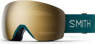 Smith Skyline 215mm ChromaPop Snow Goggles in Malachite /Sun Black Gold at Nordstrom, Size Medium