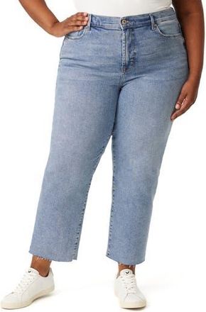 Kensie Allie Raw Hem Crop Slim Jeans in Marina at Nordstrom Rack, Size 16W