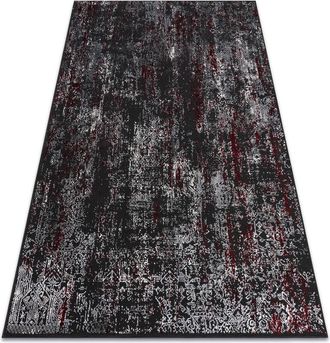 RugsX Rugsx - Alfombra vinci 1524 moderna Ornamento vintage - Structural antracita / rojo multicolour 120x170 cm