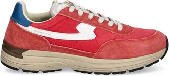 Stepney Workers Club Sneakers con inserti in pelle scamosciata - Rosso