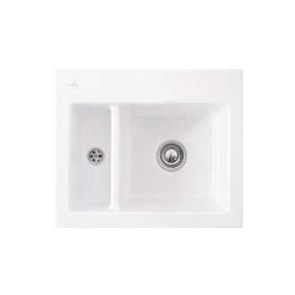 Villeroy & Boch Villeroy&boch - Fregadero De 1 Seno Y Medio Villeroy Et Boch Subway 60 Xm 62 X 51 Cm Sin Escurridor Blanco Nieve Cer&aacute;micaplus