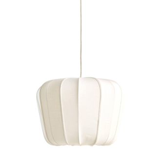 Light & Living L&aacute;mpara Colgante - Zubedo - Blanco - Textil - &Oslash; - Light&living