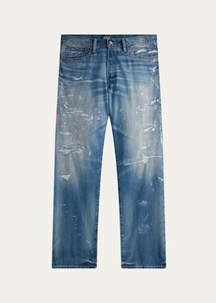 Polo Ralph Lauren Mens Vintage Classic Distressed Jean