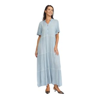 2-Biz Blauwe Stijlvolle Kalista.hs 25 Hoofdtelefoons - Dames - Maxi kleedjes - Blauw - XL - Kleedjes