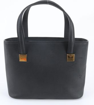 Celine Black Leather Handbag Tote Bag (Pre-Owned)