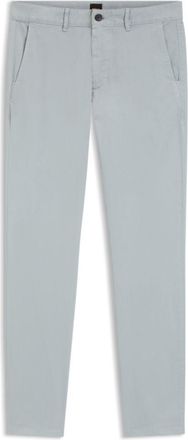 BOSS Slim-fit pants in overdyed stretch satin