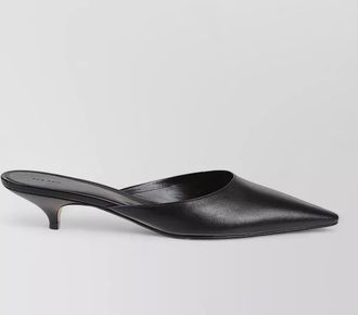 The Row liisa kitten heel pointed toe mules
