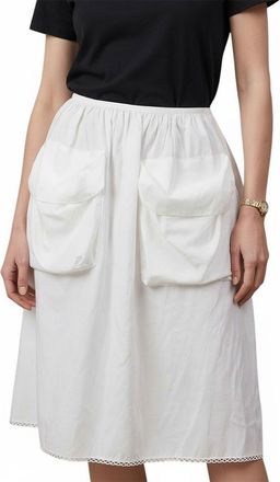 Miu Miu White Knee Length Skirt