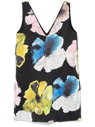 Stine Goya Mini-jurk met print - Zwart