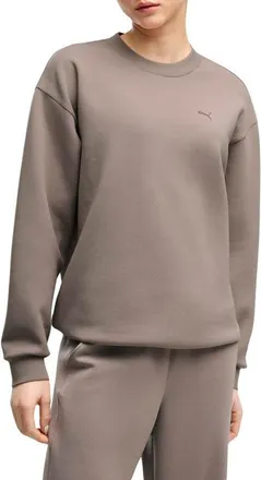 Puma CLOUDSPUN Crewneck Sweatshirt in Mouse Gray at Nordstrom, Size X-Large