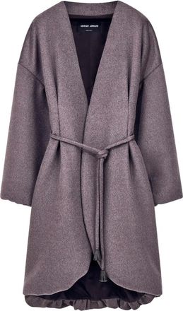 Giorgio Armani Dames, Mantels, Grijs, Maat: XL