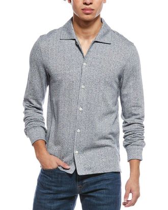 Todd Snyder Todd Snyder Knit Jacquard Linen-Blend Shirt